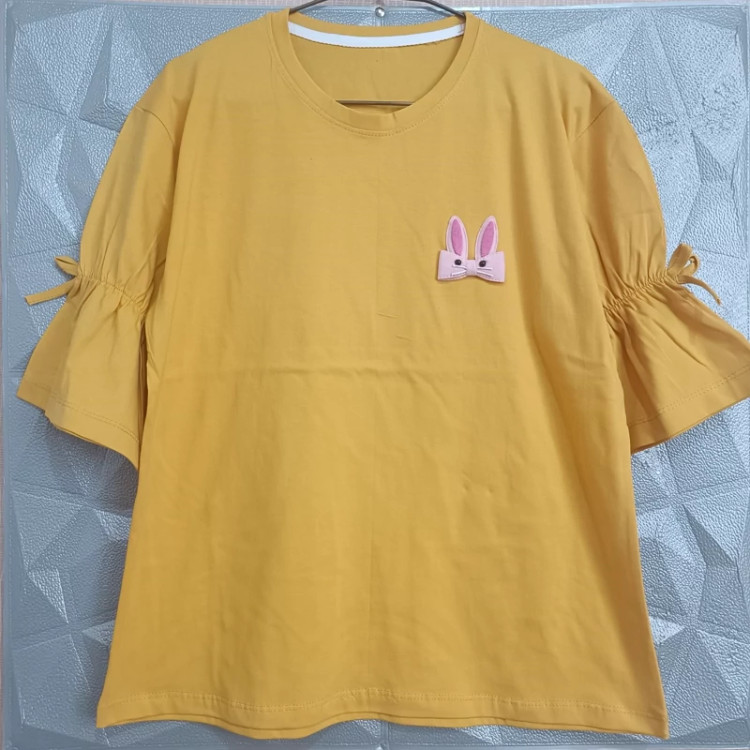 تیشرت زنانه نخ پنبه دوخت مزونی به ضمانت رنگ ثابت بدون آبرفت