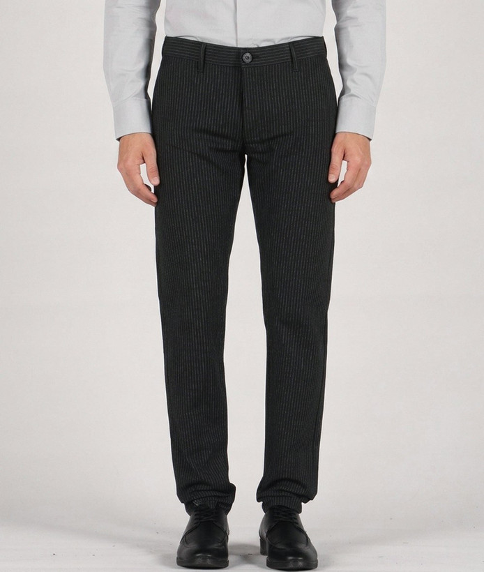 شلوار کتان مردانه راه راه نوک مدادی و ساده