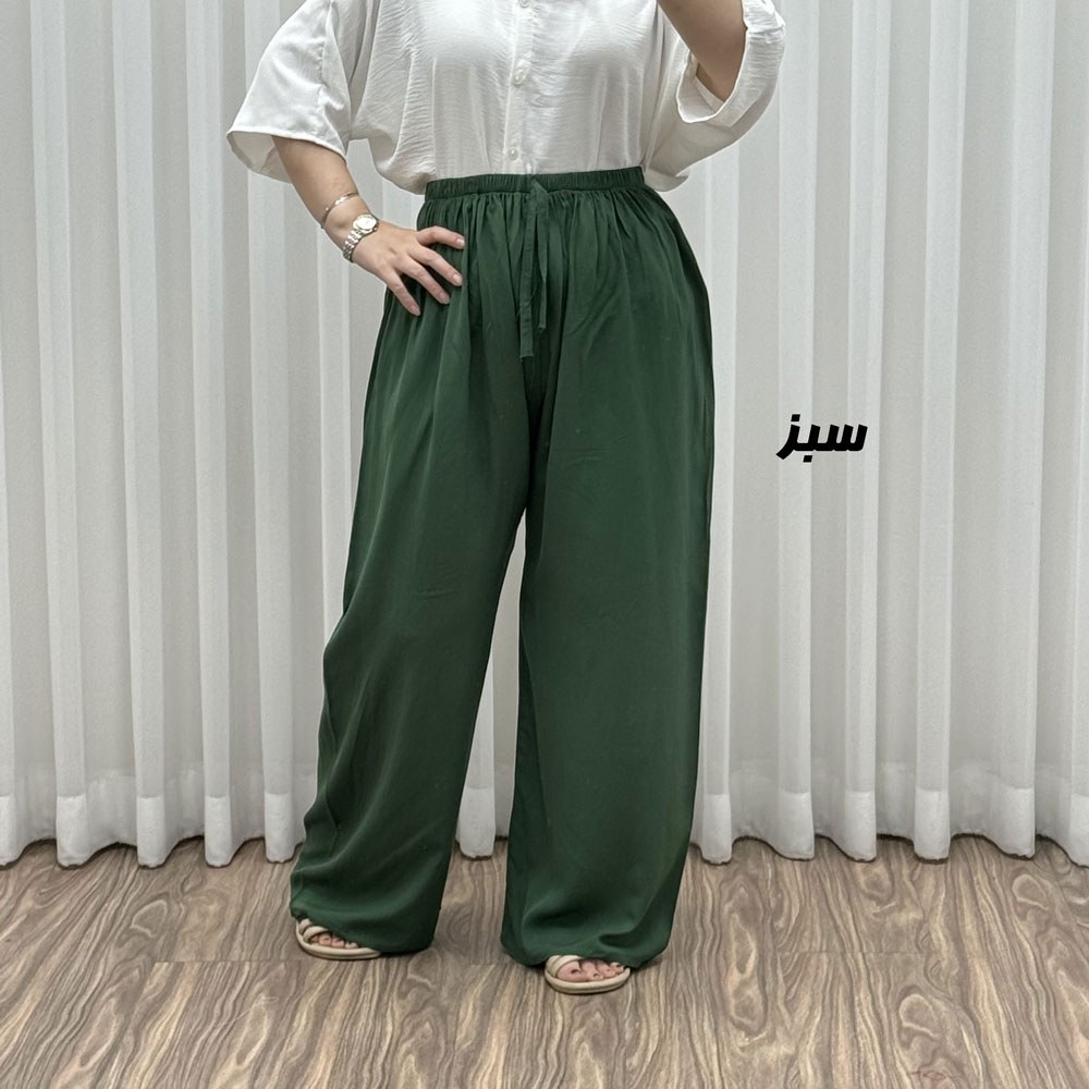 شلوار نخی ساده